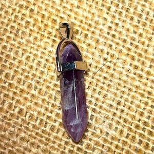 Purple Fluorite Pendant
